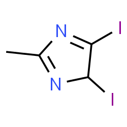 ChemSpider 2D Image | 4,5-Diiodo-2-methyl-4H-imidazole | C4H4I2N2