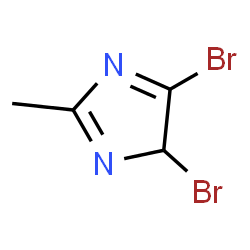 ChemSpider 2D Image | 4,5-Dibromo-2-methyl-4H-imidazole | C4H4Br2N2