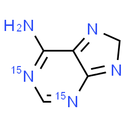 ChemSpider 2D Image | (1,3-~15~N_2_)-8H-Purin-6-amine | C5H5N315N2