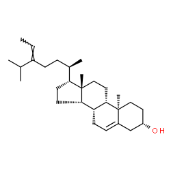ChemSpider 2D Image | (3beta,8alpha,13alpha,24Z)-Stigmasta-5,24(28)-dien-3-ol | C29H48O