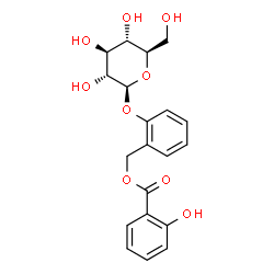 ChemSpider 2D Image | 2-(beta-D-Glucopyranosyloxy)benzyl salicylate | C20H22O9