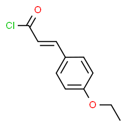 ChemSpider 2D Image | (2E)-3-(4-Ethoxyphenyl)acryloyl chloride | C11H11ClO2