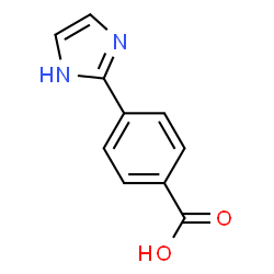ChemSpider 2D Image | 4-(1H-Imidazol-2-yl)benzoic acid | C10H8N2O2