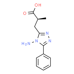 ChemSpider 2D Image | (2S)-3-(4-Amino-5-phenyl-4H-1,2,4-triazol-3-yl)-2-methylpropanoic acid | C12H14N4O2