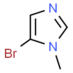 ChemSpider 2D Image | 5-Bromo-1-methyl-1H-imidazole | C4H5BrN2