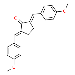 ChemSpider 2D Image | (2E,5E)-2,5-Bis(4-methoxybenzylidene)cyclopentanone | C21H20O3