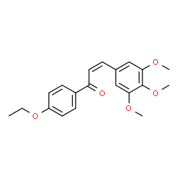 ChemSpider 2D Image | (2Z)-1-(4-Ethoxyphenyl)-3-(3,4,5-trimethoxyphenyl)-2-propen-1-one | C20H22O5