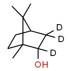 ChemSpider 2D Image | 1,7,7-Trimethyl(2,3,3-~2~H_3_)bicyclo[2.2.1]heptan-2-ol | C10H15D3O