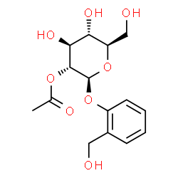 ChemSpider 2D Image | 2-(Hydroxymethyl)phenyl 2-O-acetyl-beta-D-glucopyranoside | C15H20O8