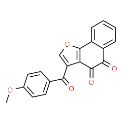 ChemSpider 2D Image | 3-(4-Methoxybenzoyl)naphtho[1,2-b]furan-4,5-dione | C20H12O5