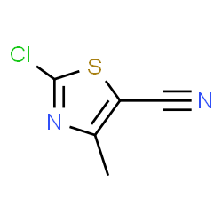 ChemSpider 2D Image | 2-Chloro-4-methyl-1,3-thiazole-5-carbonitrile | C5H3ClN2S