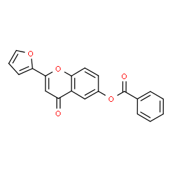ChemSpider 2D Image | 2-(2-Furyl)-4-oxo-4H-chromen-6-yl benzoate | C20H12O5