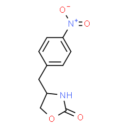 ChemSpider 2D Image | 4-(4-Nitrobenzyl)-1,3-oxazolidin-2-one | C10H10N2O4