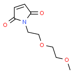 ChemSpider 2D Image | 1-[2-(2-Methoxyethoxy)ethyl]-1H-pyrrole-2,5-dione | C9H13NO4