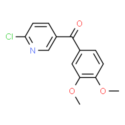 ChemSpider 2D Image | (6-Chloro-3-pyridinyl)(3,4-dimethoxyphenyl)methanone | C14H12ClNO3