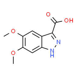 ChemSpider 2D Image | 5,6-Dimethoxy-1H-indazole-3-carboxylic acid | C10H10N2O4