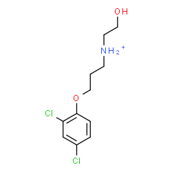 ChemSpider 2D Image | 3-(2,4-Dichlorophenoxy)-N-(2-hydroxyethyl)-1-propanaminium | C11H16Cl2NO2