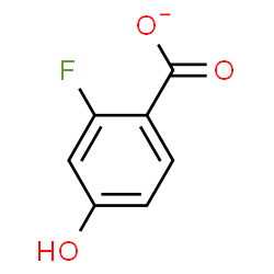 ChemSpider 2D Image | 2-Fluoro-4-hydroxybenzoate | C7H4FO3