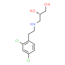 ChemSpider 2D Image | (2S)-3-{[2-(2,4-Dichlorophenyl)ethyl]amino}-1,2-propanediol | C11H15Cl2NO2