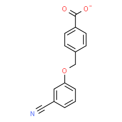 ChemSpider 2D Image | 4-[(3-Cyanophenoxy)methyl]benzoate | C15H10NO3