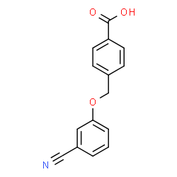 ChemSpider 2D Image | 4-(3-cyanophenoxymethyl)benzoic acid | C15H11NO3