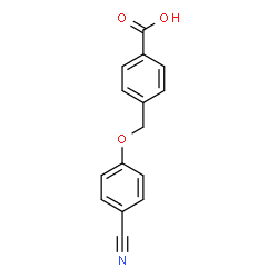 ChemSpider 2D Image | 4-[(4-Cyanophenoxy)methyl]benzoic acid | C15H11NO3