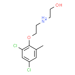 ChemSpider 2D Image | 2-(2,4-Dichloro-6-methylphenoxy)-N-(2-hydroxyethyl)ethanaminium | C11H16Cl2NO2