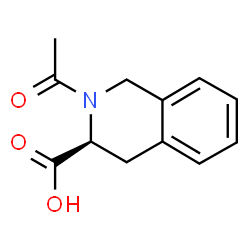 ChemSpider 2D Image | (3S)-2-Acetyl-1,2,3,4-tetrahydro-3-isoquinolinecarboxylic acid | C12H13NO3