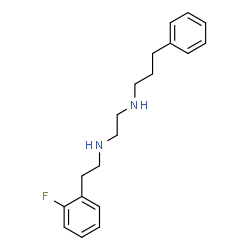 ChemSpider 2D Image | N-[2-(2-Fluorophenyl)ethyl]-N'-(3-phenylpropyl)-1,2-ethanediamine | C19H25FN2