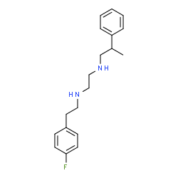 ChemSpider 2D Image | N-[2-(4-Fluorophenyl)ethyl]-N'-(2-phenylpropyl)-1,2-ethanediamine | C19H25FN2