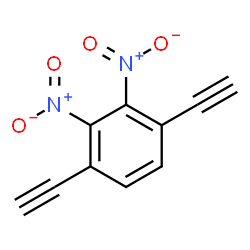 ChemSpider 2D Image | 1,4-Diethynyl-2,3-dinitrobenzene | C10H4N2O4