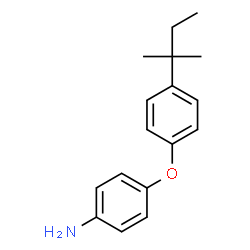 ChemSpider 2D Image | 4-[4-(2-Methyl-2-butanyl)phenoxy]aniline | C17H21NO
