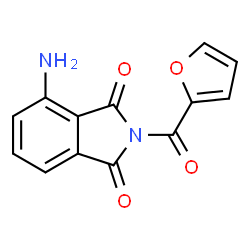 ChemSpider 2D Image | 4-Amino-2-(2-furoyl)-1H-isoindole-1,3(2H)-dione | C13H8N2O4