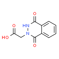ChemSpider 2D Image | (1,4-Dioxo-3,4-dihydro-2(1H)-phthalazinyl)acetic acid | C10H8N2O4