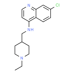 ChemSpider 2D Image | 7-Chloro-N-((1-ethylpiperidin-4-yl)methyl)quinolin-4-amine | C17H22ClN3