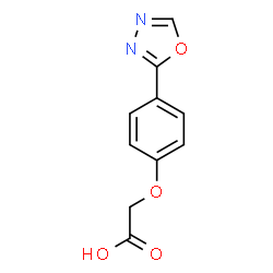 ChemSpider 2D Image | [4-(1,3,4-Oxadiazol-2-yl)phenoxy]acetic acid | C10H8N2O4