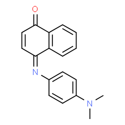 ChemSpider 2D Image | (4Z)-4-{[4-(Dimethylamino)phenyl]imino}-1(4H)-naphthalenone | C18H16N2O