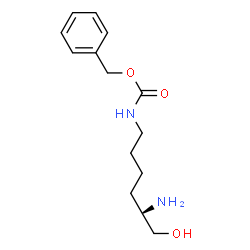 ChemSpider 2D Image | Benzyl [(5S)-5-amino-6-hydroxyhexyl]carbamate | C14H22N2O3