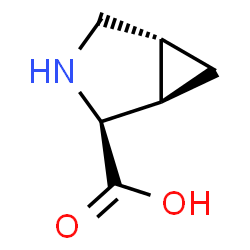 ChemSpider 2D Image | (1R,2S,5R)-3-Azabicyclo[3.1.0]hexane-2-carboxylic acid | C6H9NO2