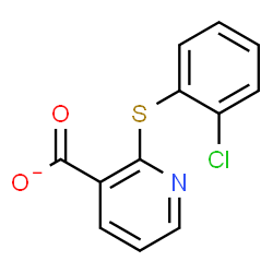 ChemSpider 2D Image | 2-[(2-Chlorophenyl)sulfanyl]nicotinate | C12H7ClNO2S