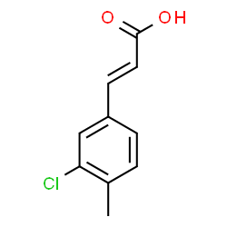 ChemSpider 2D Image | (2E)-3-(3-Chloro-4-methylphenyl)acrylic acid | C10H9ClO2
