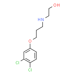 ChemSpider 2D Image | 2-{[3-(3,4-Dichlorophenoxy)propyl]amino}ethanol | C11H15Cl2NO2
