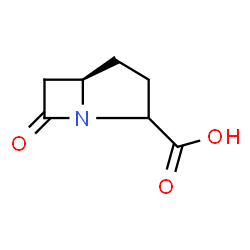 ChemSpider 2D Image | (5R)-7-Oxo-1-azabicyclo[3.2.0]heptane-2-carboxylic acid | C7H9NO3