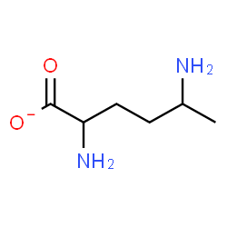 ChemSpider 2D Image | 2,5-Diaminohexanoate | C6H13N2O2
