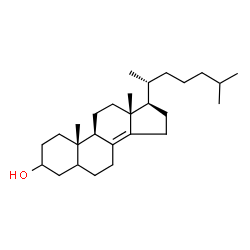 ChemSpider 2D Image | Cholest-8(14)-en-3-ol | C27H46O