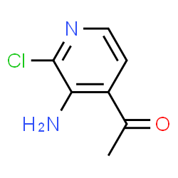 ChemSpider 2D Image | 1-(3-Amino-2-chloro-4-pyridinyl)ethanone | C7H7ClN2O