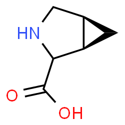 ChemSpider 2D Image | (1R,5S)-3-Azabicyclo[3.1.0]hexane-2-carboxylic acid | C6H9NO2