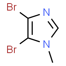 ChemSpider 2D Image | 4,5-dibromo-1-methylimidazole | C4H4Br2N2
