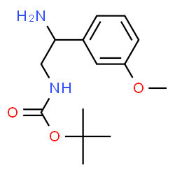 ChemSpider 2D Image | tert-Butyl [2-amino-2-(3-methoxyphenyl)ethyl]carbamate | C14H22N2O3