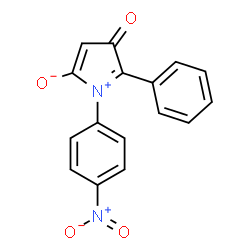 ChemSpider 2D Image | 1-(4-Nitrophenyl)-3-oxo-2-phenyl-3H-pyrrolium-5-olate | C16H10N2O4